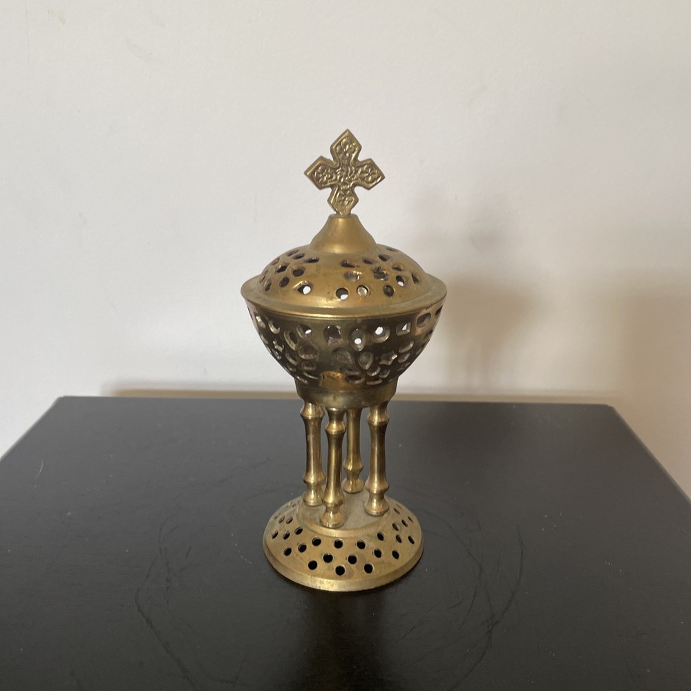 Brass Pedestal Incense Burner