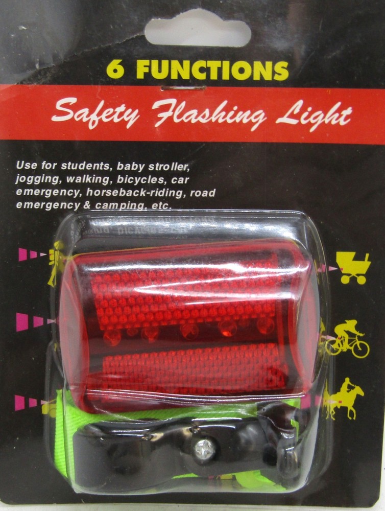 Battery Operated 6 Function Safety Flashing Light.