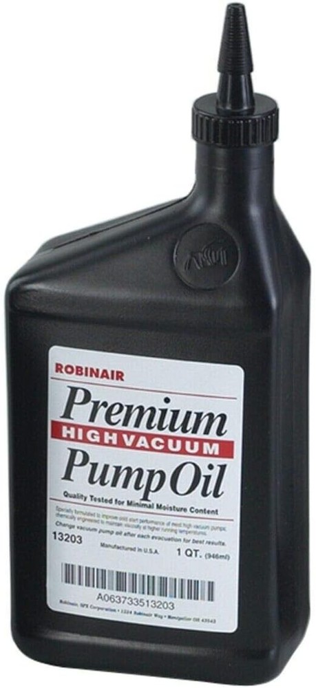 High Viscosity Vacuum Pump Oil - 1 Quart Bottle, Engineered for Durability