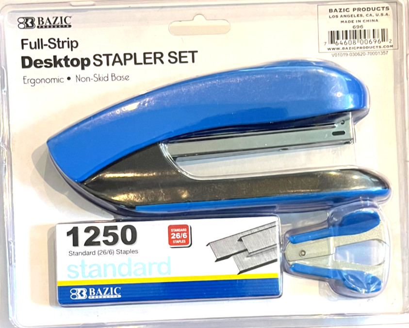 Desktop Stapler Set - 1250 Staples - Stapler - Staple Remover