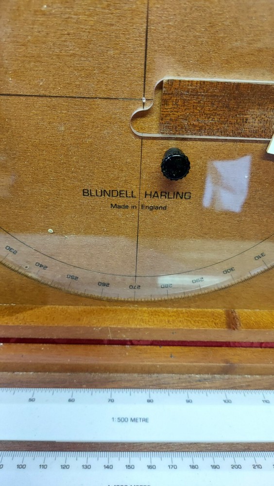 Vintage Tachymeter Plotting Set Made In England.