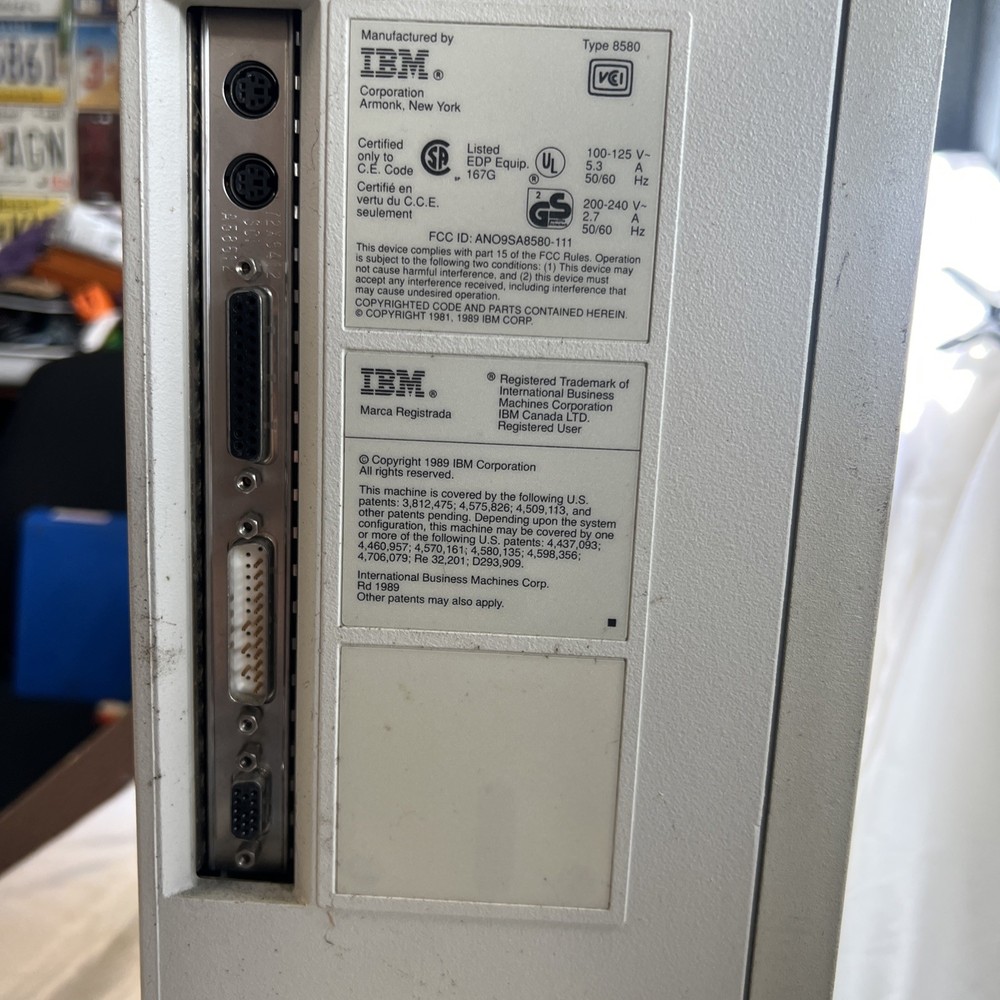 1988 IBM Type 8580 Modem - Not Tested.