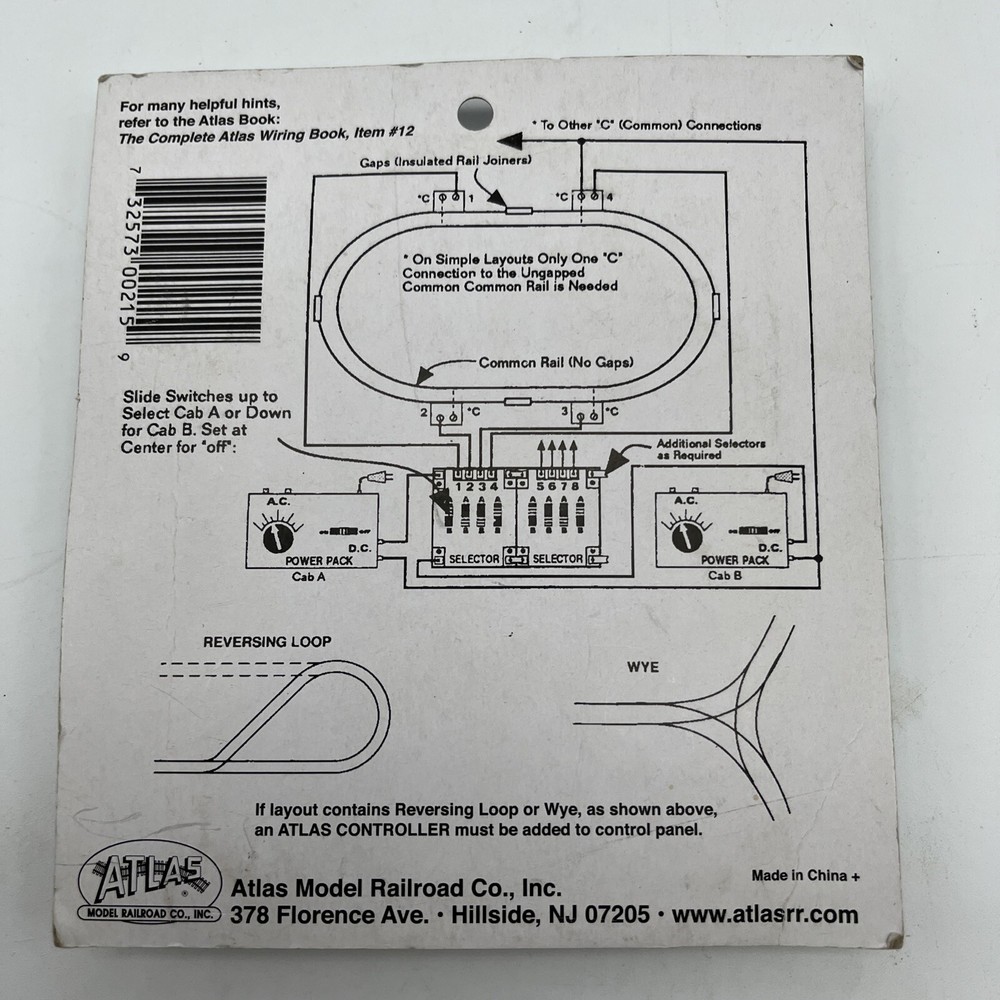 Atlas 215 HO Scale Selector Switch