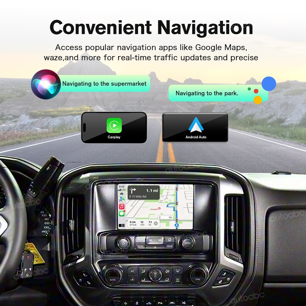 Wireless CarPlay Android Auto interface for Chevrolet Silverado Corvette Impala