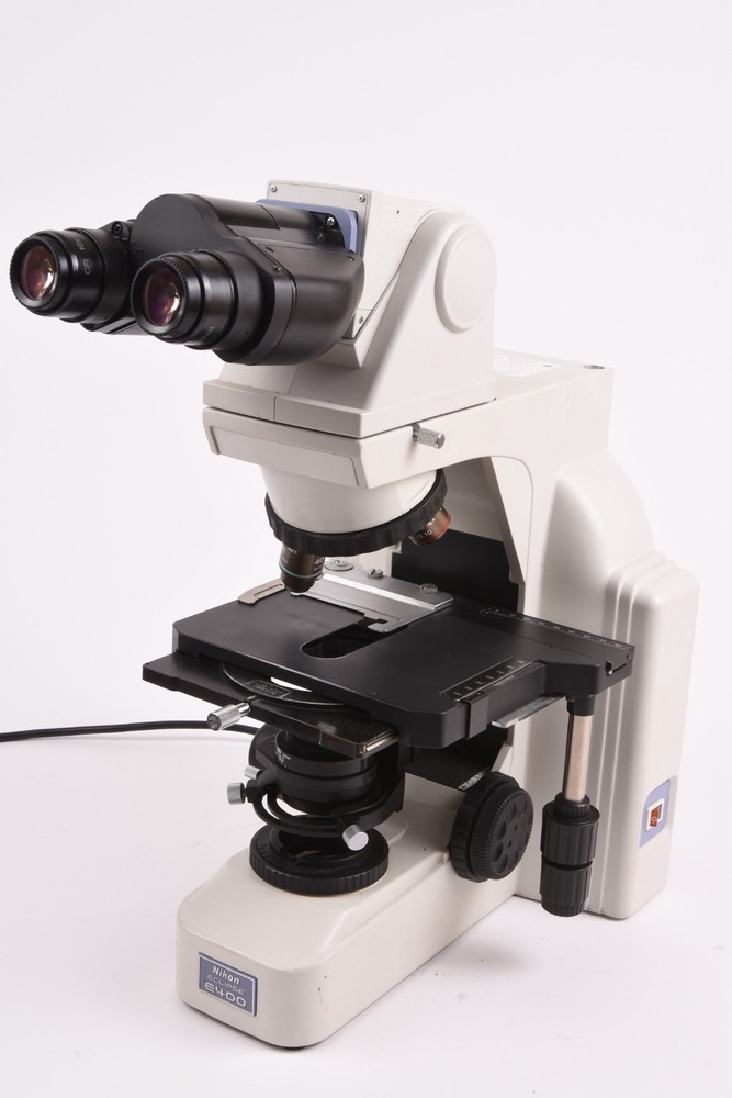 Nikon Eclipse E400 Microscope w/Plan 4x, 10x, & 40x Objectives, & More #T-65683