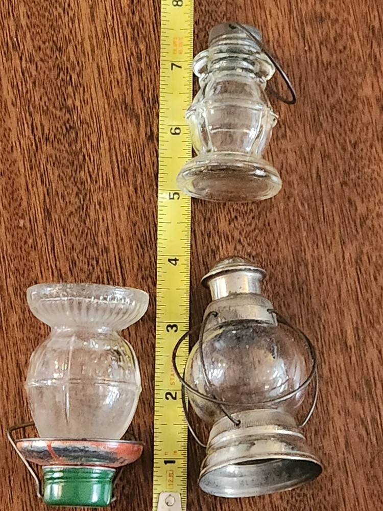 Vintage 3 Lantern Candy Containers