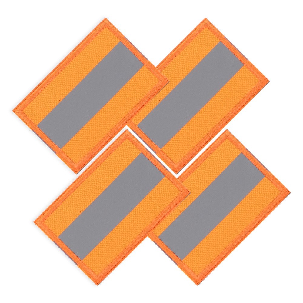 4 Pcs Rain Jackets Security Patch Reflective Night Camping Hiking