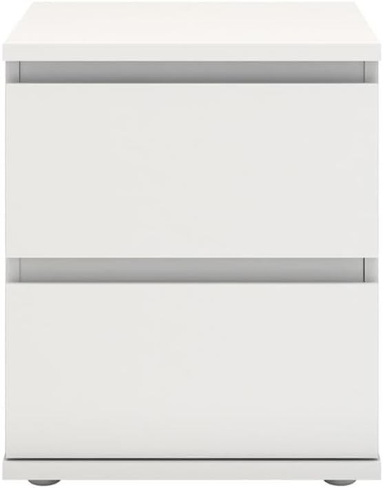 2 Drawer Bedroom Nighstand White