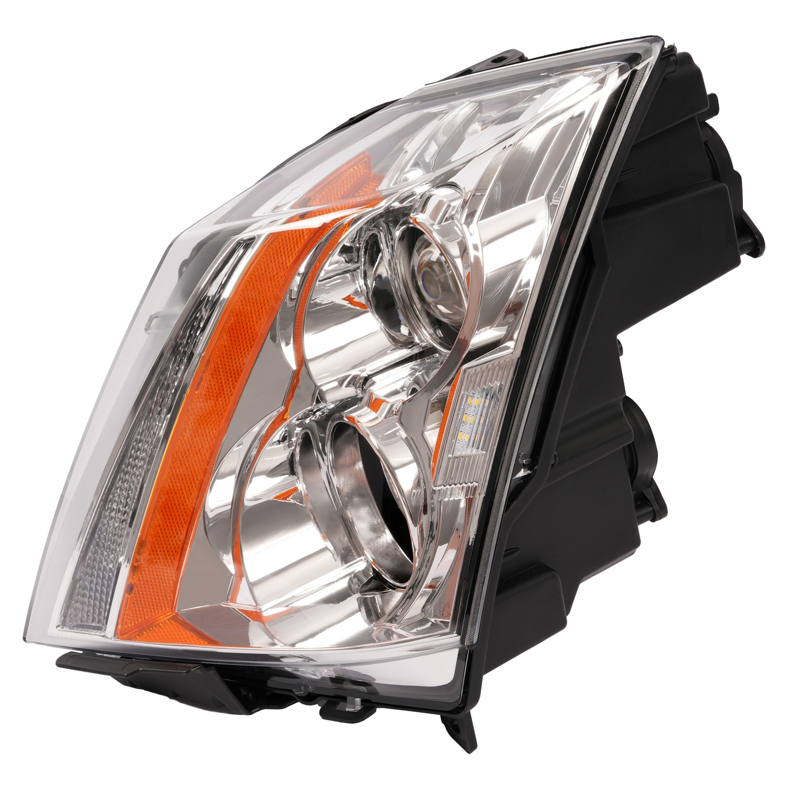 HECASA Halogen Pair Headlight For Cadillac CTS 08-15 Left and Right With Bulbs
