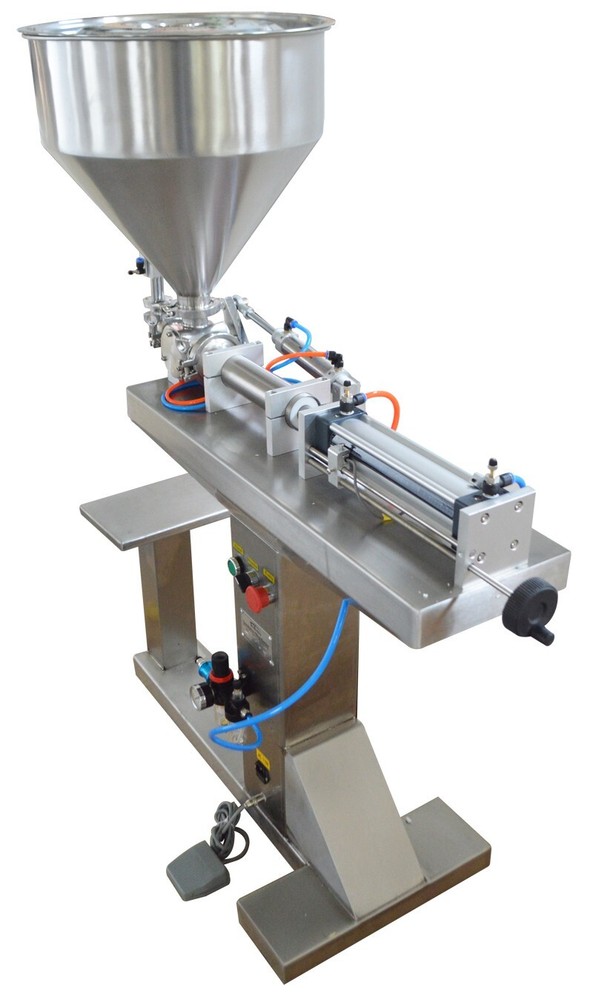 30ml-300ml Pneumatic Paste & Liquid Filling Machine Single Head Floor Type