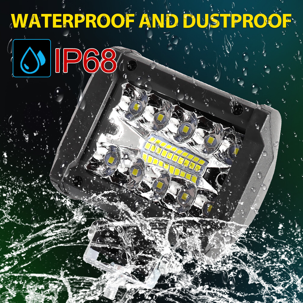 10PCS 4inch LED Work Light Bar Spot Pods Fog Offroad Driving Truck SUV ATV Boat