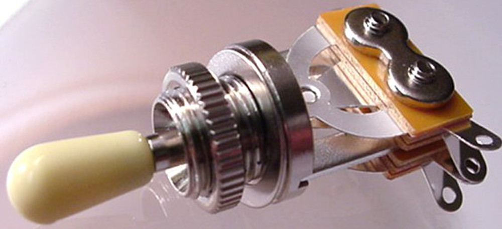 QUALITY 3 WAY TOGGLE SWITCH - ELECTRIC GUITAR -  CREAM