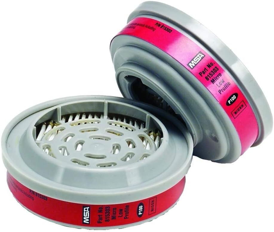 Low Profile P100 Respirator Filter Cartridges, Model 815369