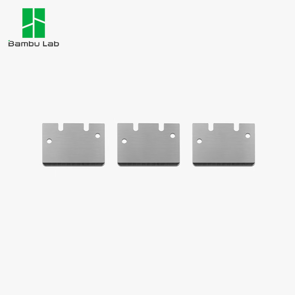 Original Bambu Lab Heated Bed Scraper Blades *3 (Silver)