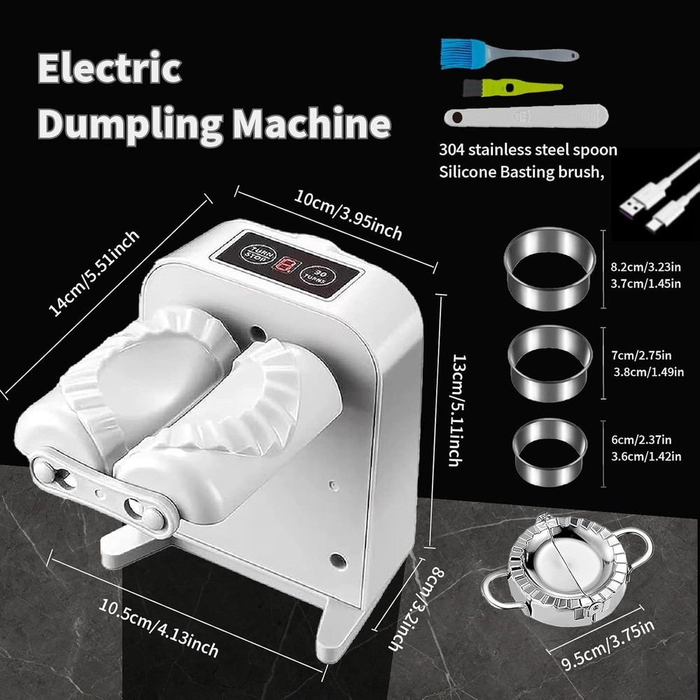 Electric Dumpling Maker Machine Rechargeable Auto with Accessories