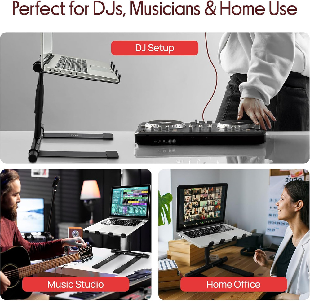 Portable Folding Laptop Stand - Standing Table with Adjustable Angle, Foldabl...