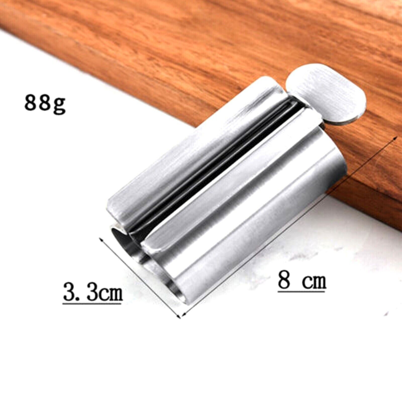 Toothpaste Tube Squeezer Stainless Steel Rolling Tube Dispenser Holder