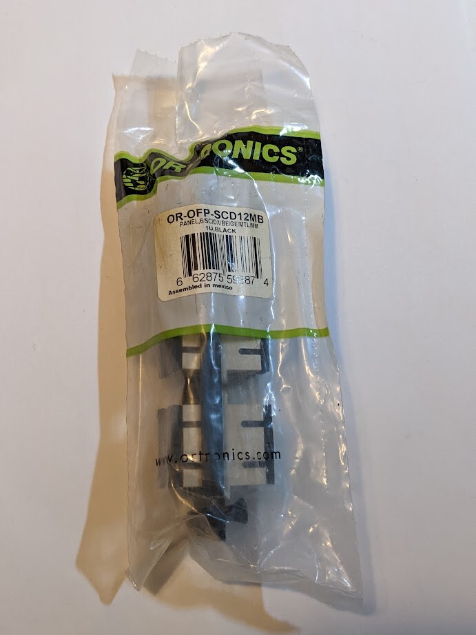 Ortronics OptiMo Adapter Panel OR-OFP-SCD12MB (NEW)