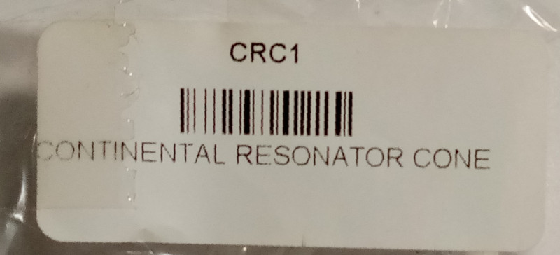 Continental resonator cone: 10.5 inch spider bridge cone (unused)
