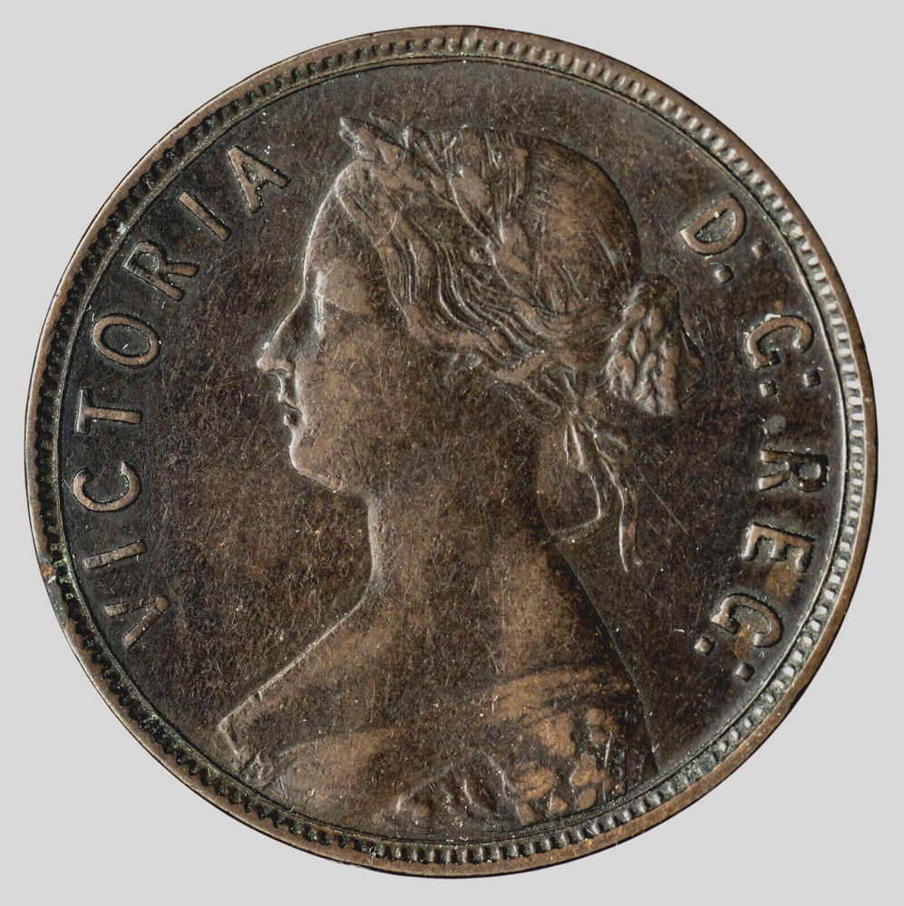 Canada. Newfoundland 1890, Bronze Large Cent, VF-EF KM-1