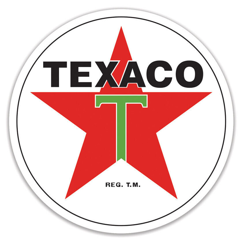 LARGE 36" Texaco Red Star Gasoline Gas & Oil Station Reproduction Metal Sign
