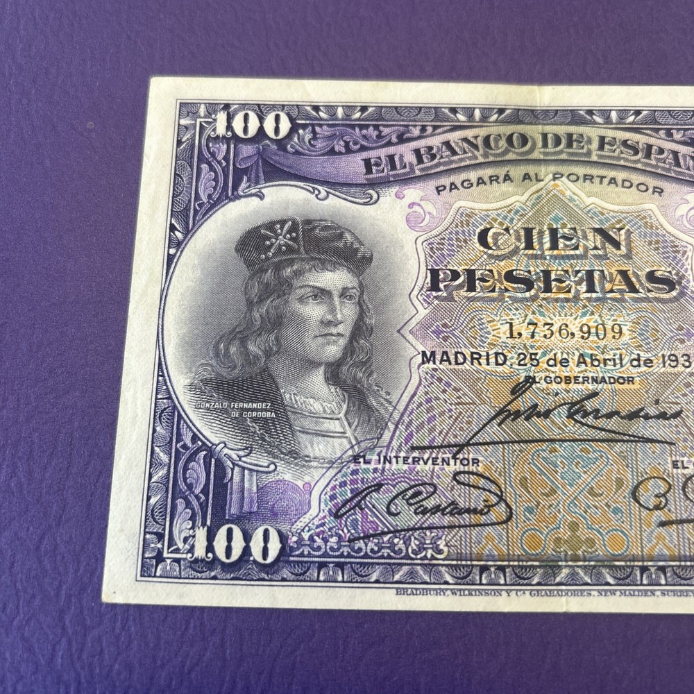Spain- 100 Pesetas- 1931
