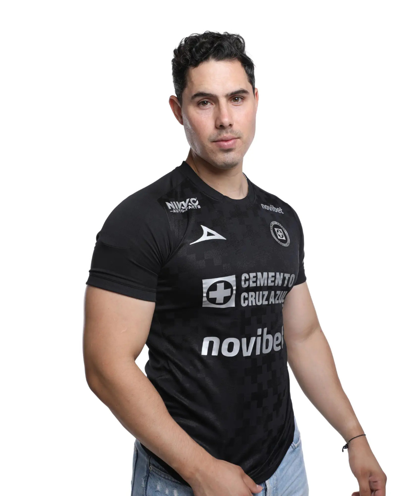 PIRMA  CRUZ AZUL MEN'S JERSEY ALTERNATIVO BLACK 25/26 AUTHENTIC 100%