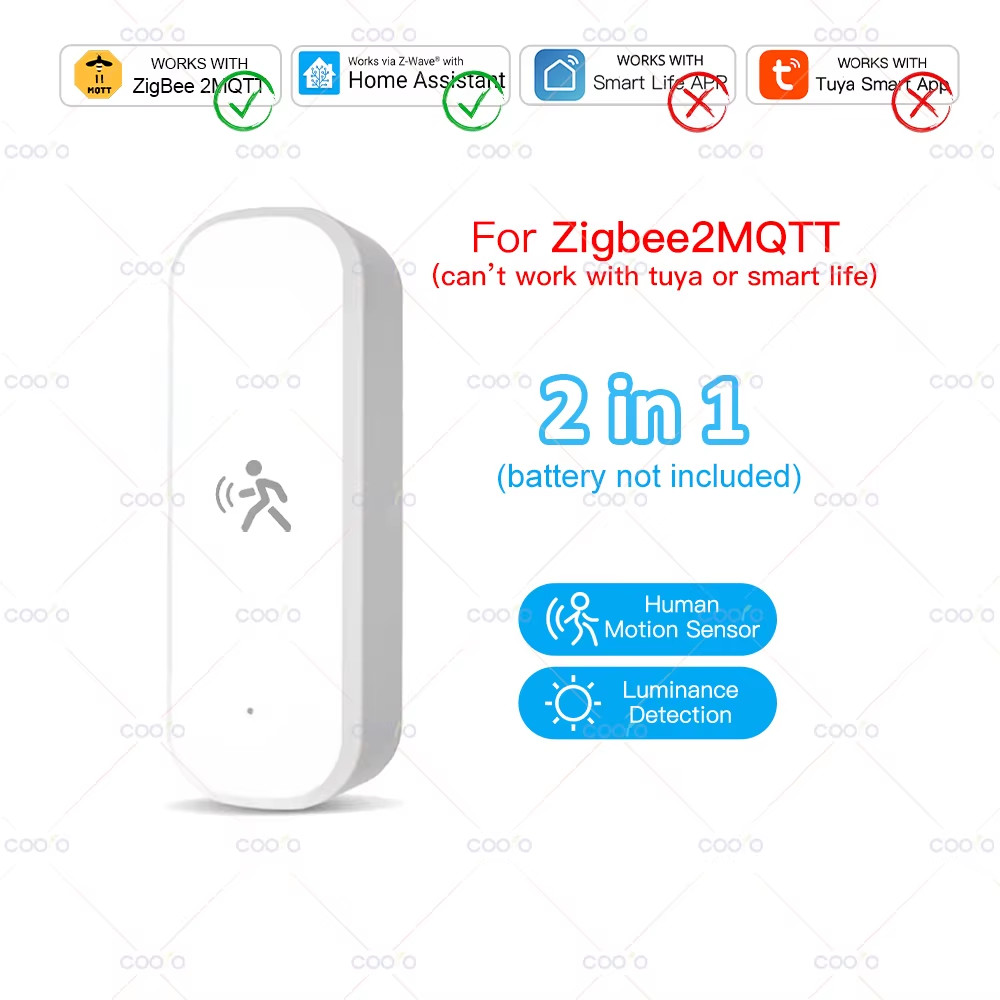Tuya Zigbee Motion Sensor 10G Mmwave Radar Smart Human Body Sensor with Illumina