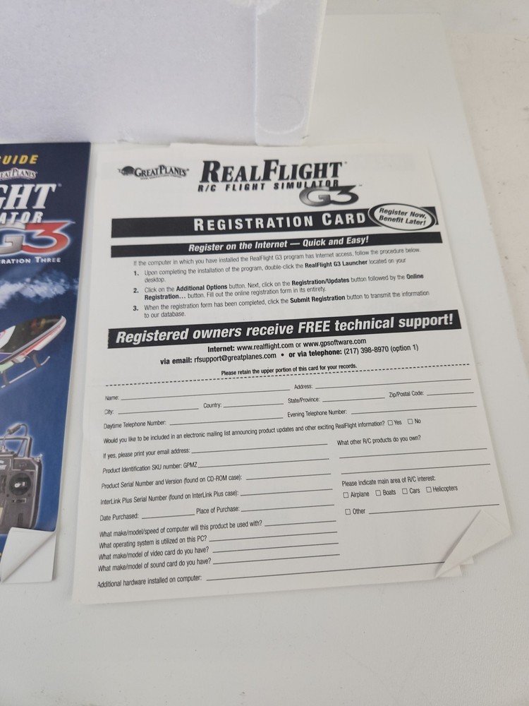 RealFlight R/C flight simulator G3 Interlink controller Plus by Futaba 3D +