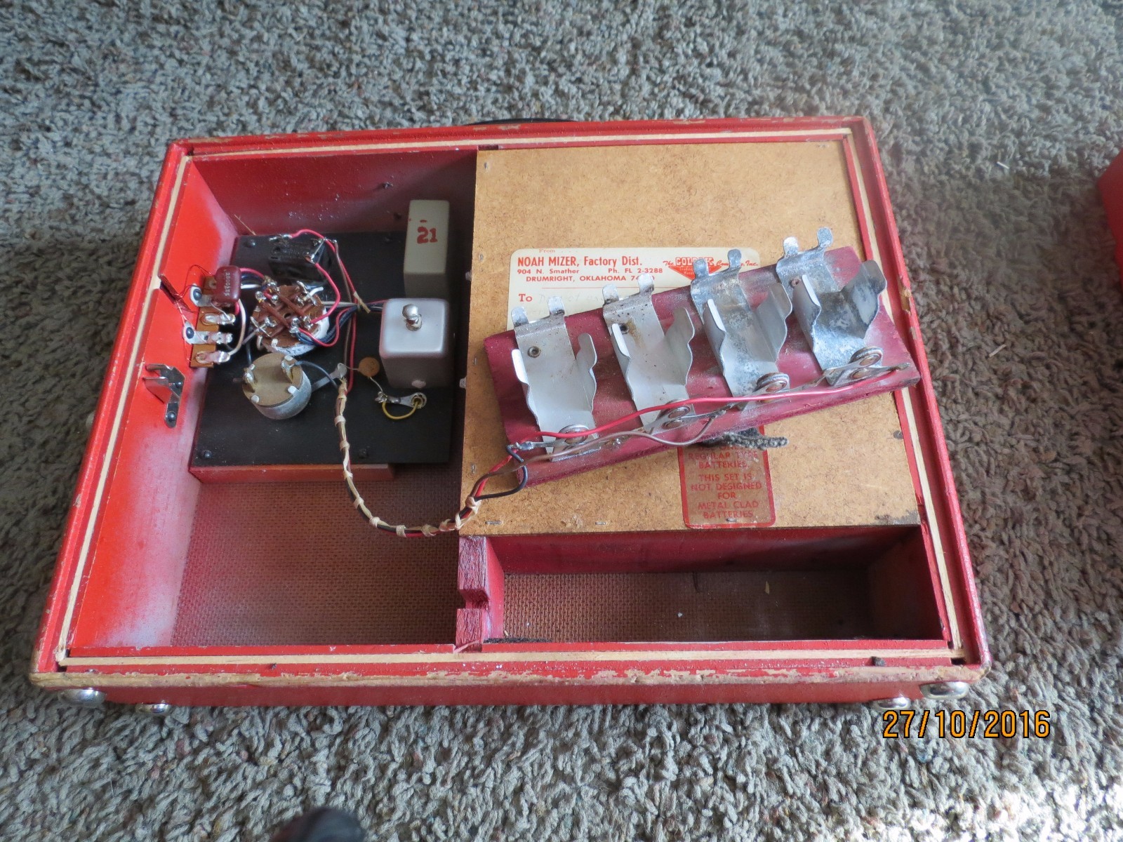 1930's vintage Goldak model TR-1A Signal master pipe Locater