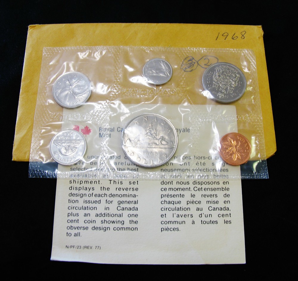 1968 - Proof Like Sealed Coin Set - With COA and Envelope