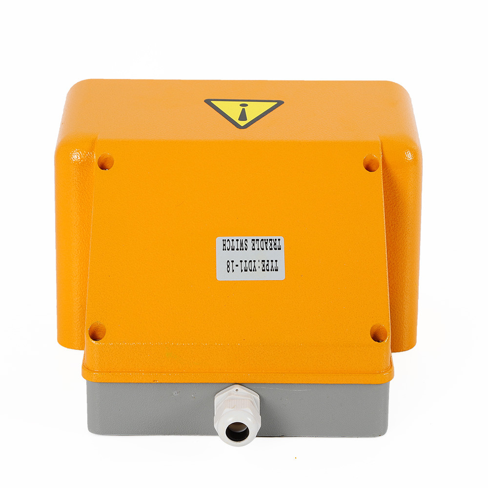 Multi-function Double Foot Switch Extra Heavy Duty Dual Pedal Switch Orange USA