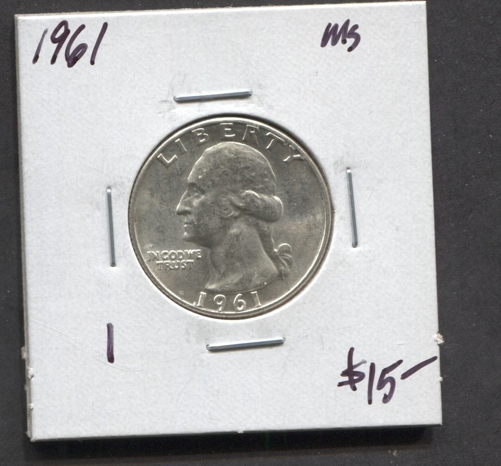 1961- Washington Quarter Silver