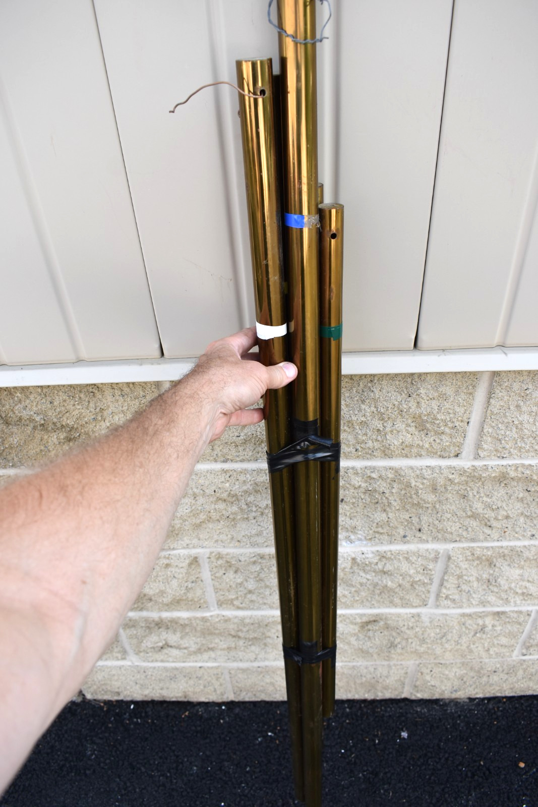 Set of 5 Church Chimes, Great Sound! 'F,C,F,C,A' Notes (CU496) chalice co.