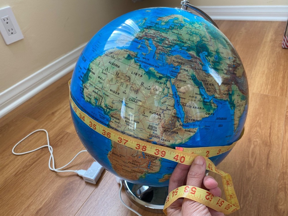 World Globe with Illuminated Constellations – 13” Light Up Globe Get Life Basics