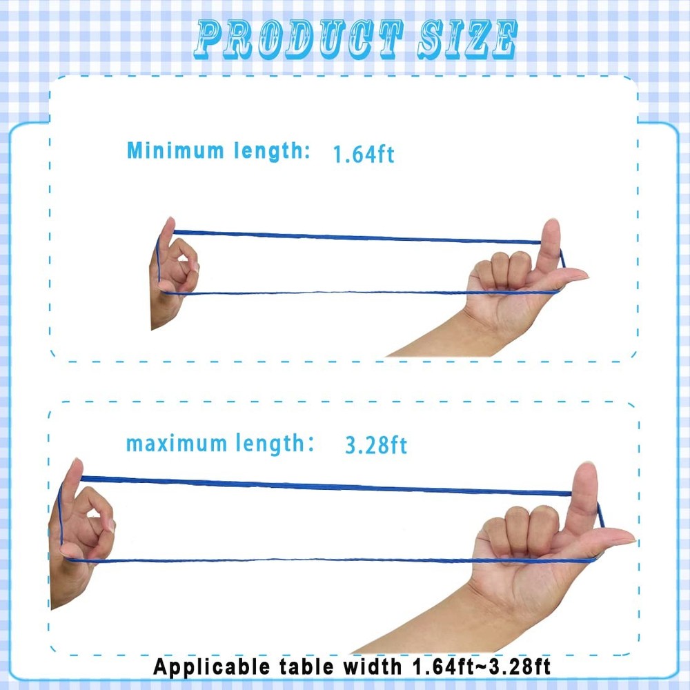 16 Pack Table Bungees, Tablecloth Strap Elastic Table Cloth Band Shock Absorb...