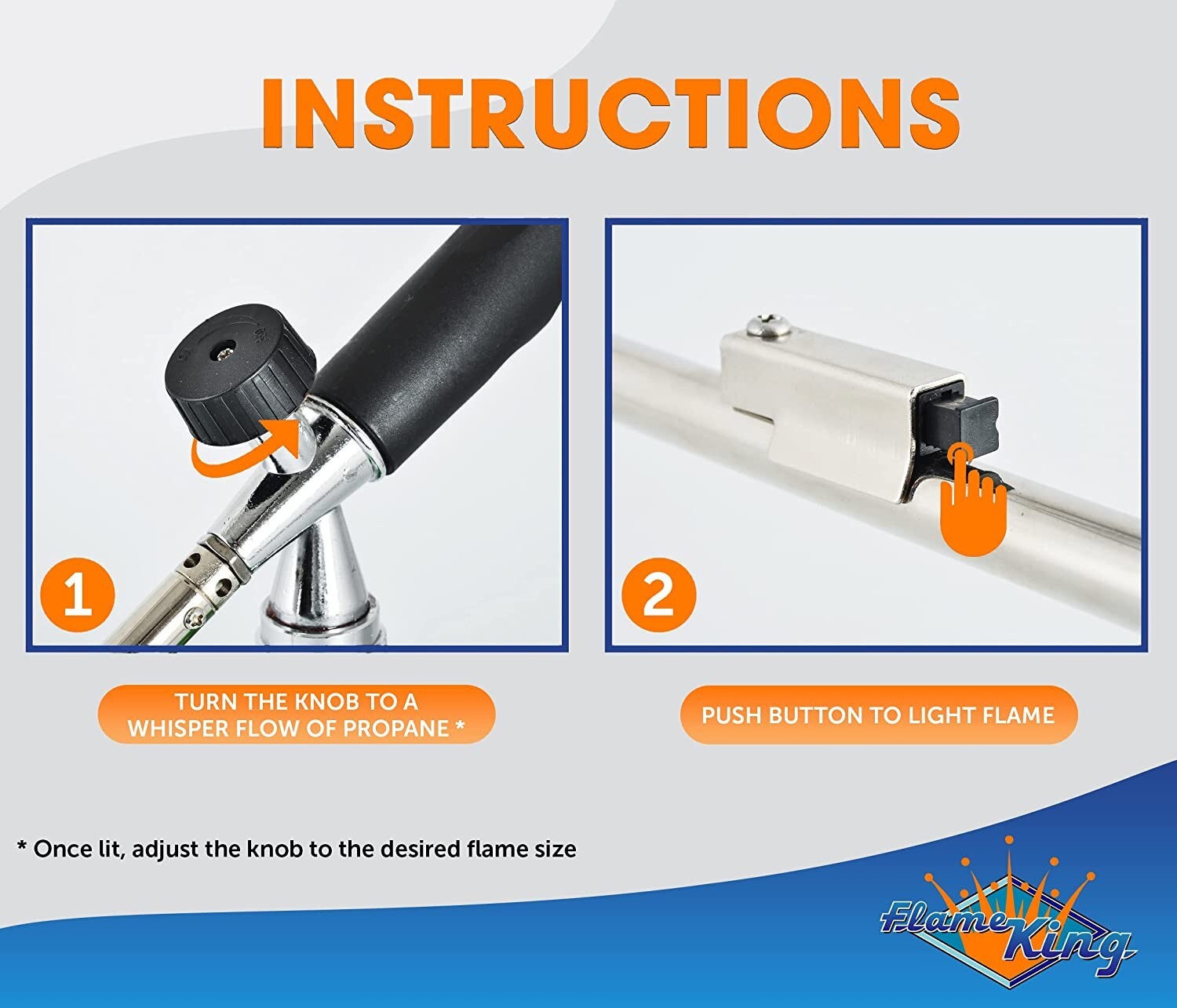 20,000 BTU Handheld Slanted Propane Charcoal Lighter Torch