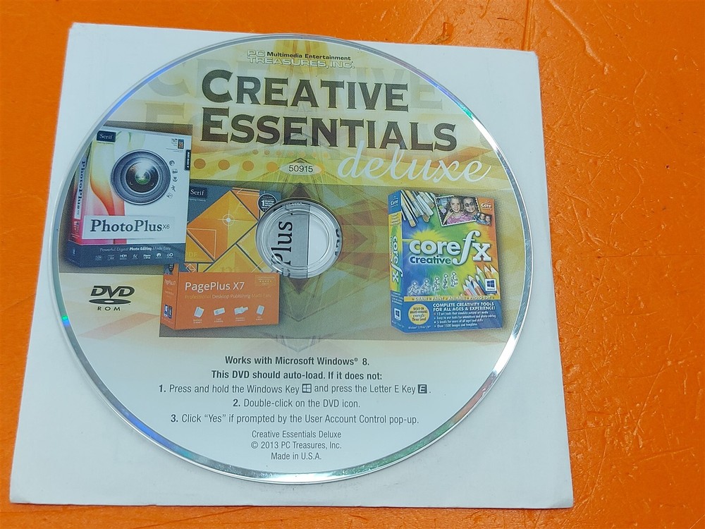 ⭐️⭐️⭐️⭐️⭐️ PC Treasures Creative Essentials Deluxe DVD CD
