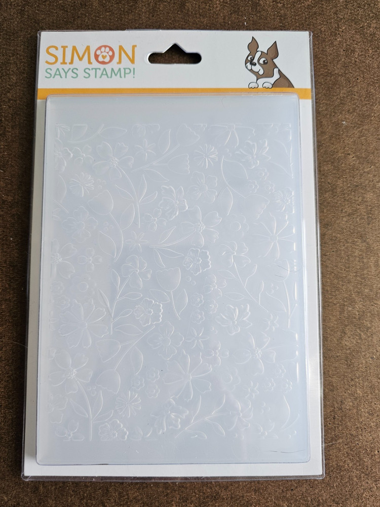 Simon Says Stamp - Floating Flowers - 3D Embossing Folder, NIP