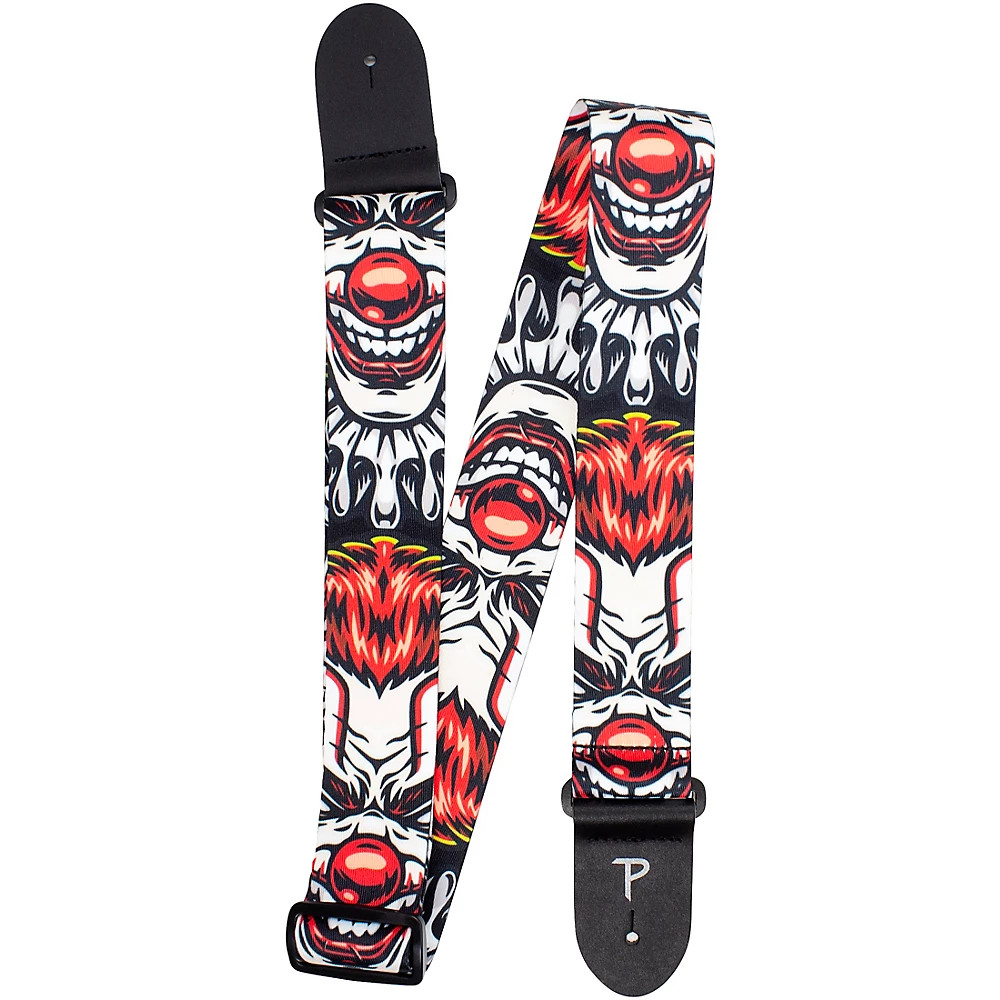 Perri's Clown Face Polyester Guitar Strap 2 in.