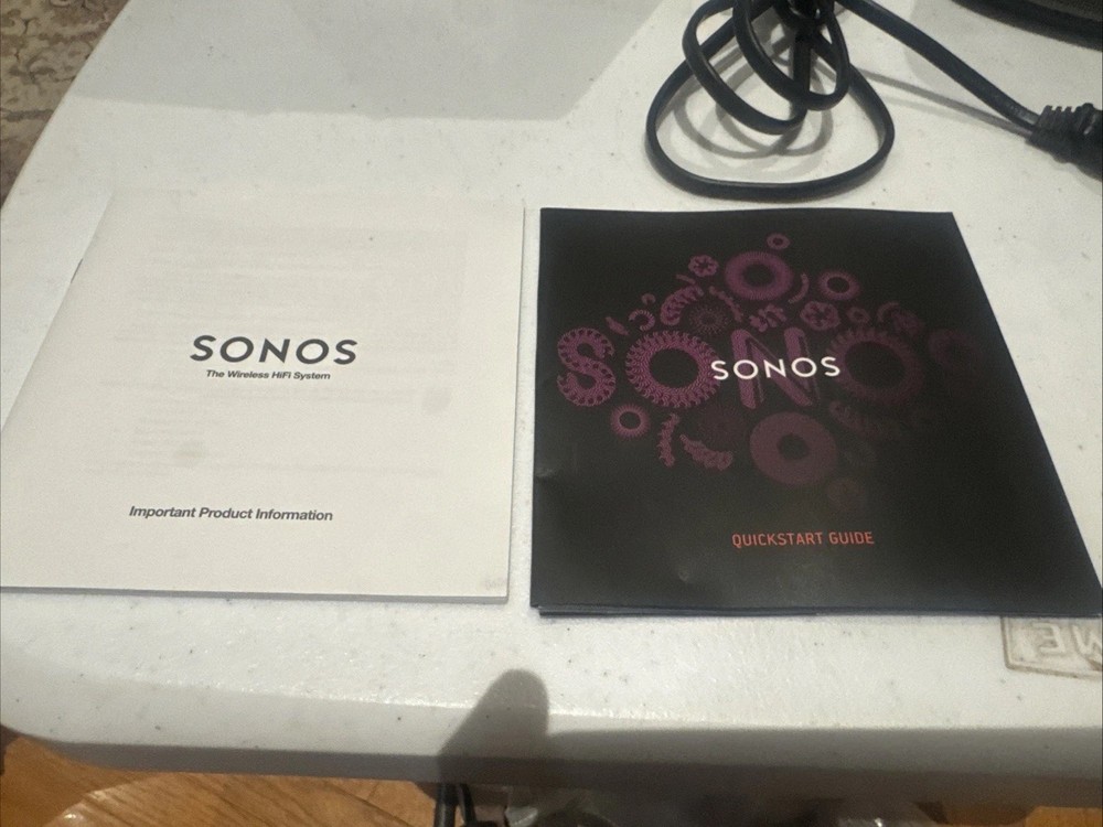 Sonos Play:1 Smart Speaker Black - Tested - Working Complete In Box EUC!