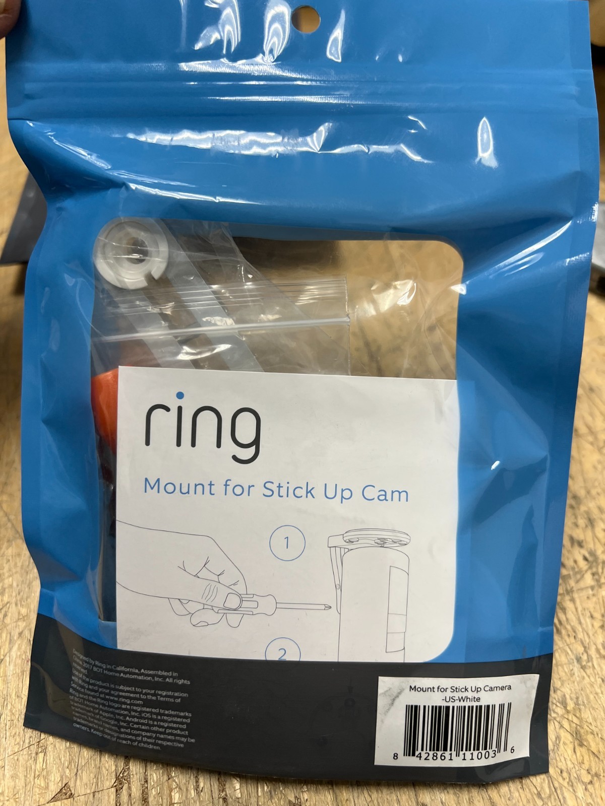 Ring Mount For Stick Up Camera -white