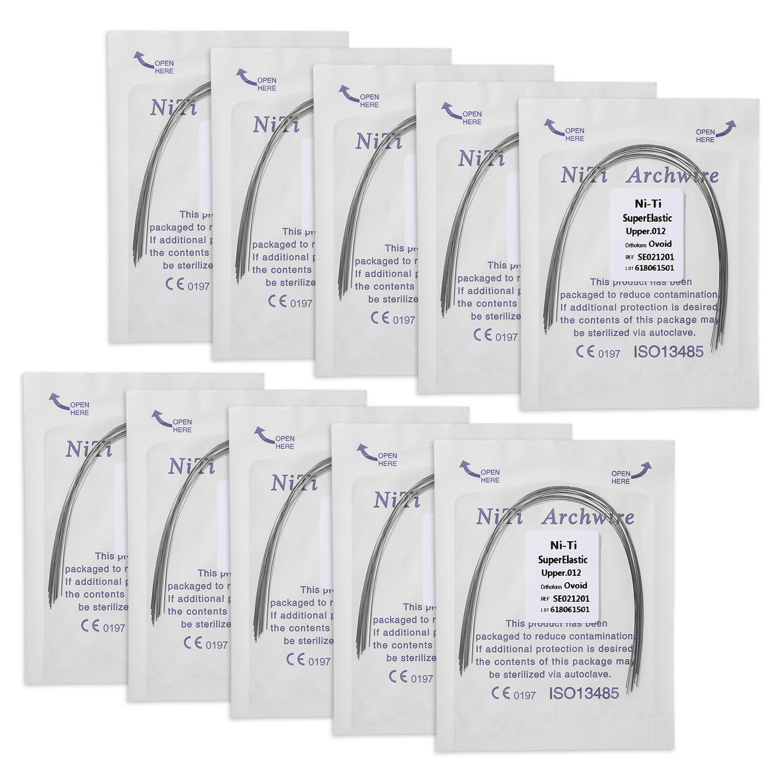 Dental Ortho Supper Elastic Niti Round Arch Wire 012/0.14/0.16/ 0.18/0.20 po