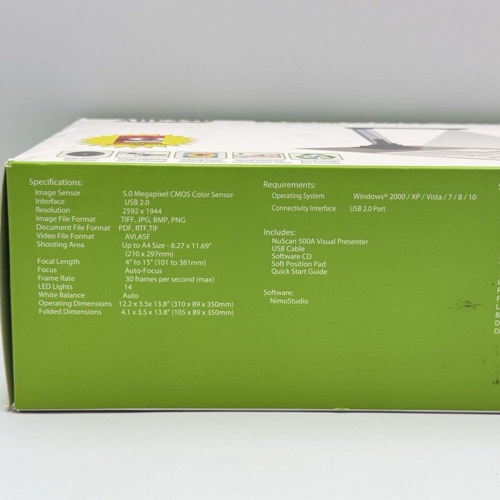 Adesso NuScan 500A Visual Presenter Document Camera Tested Working