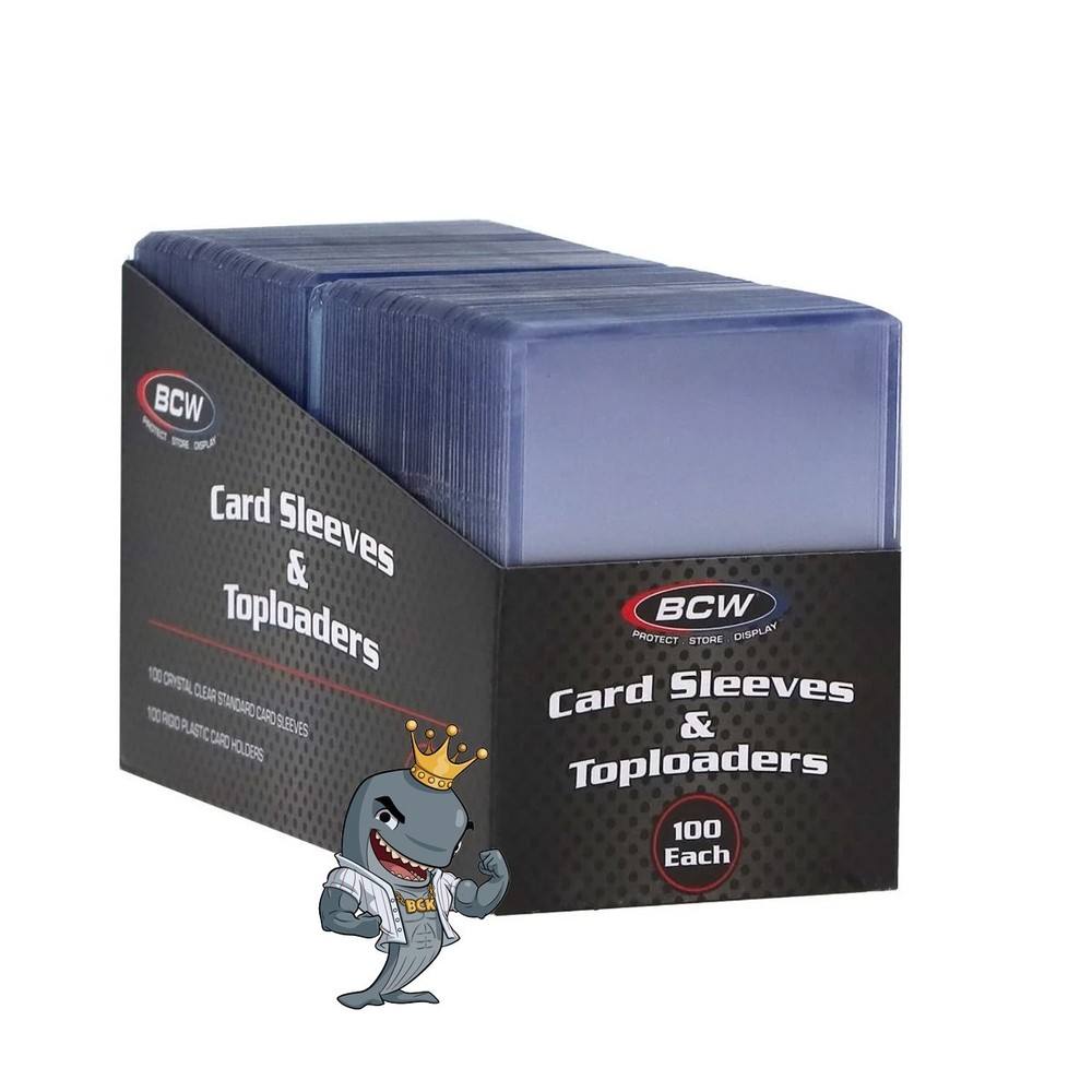 BCW Standard Top Load & Soft Sleeve Combo 100ct Pack FREE SHIP