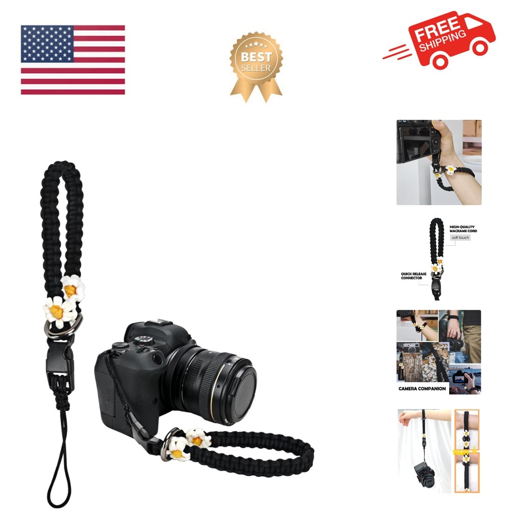 Camera Wrist Strap, Secure & Adjustable DSLR Camera Hand Strap, Sling, Lanyar...