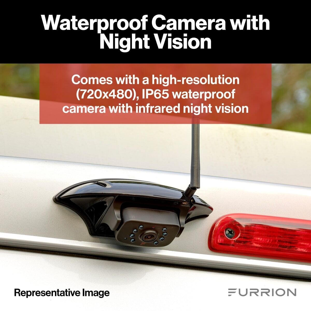 Furrion Vision S Wireless RV Backup Camera System with 4.3inch Monitor-FOS43TASF