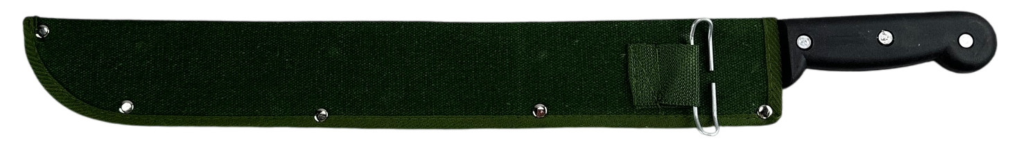 2 Pc Machete 24" & Protective Sheath Plain Edge Brush Gardening Survival Hunting