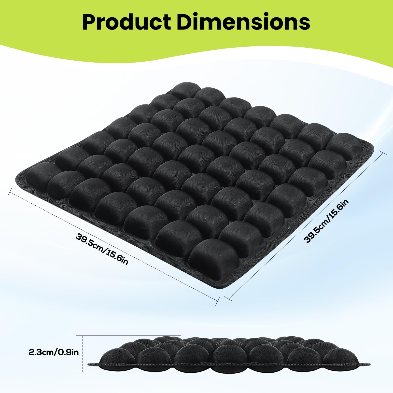 Sondor Travel Cushion – Adjustable Bubble Technology for Customized Comfort, ...