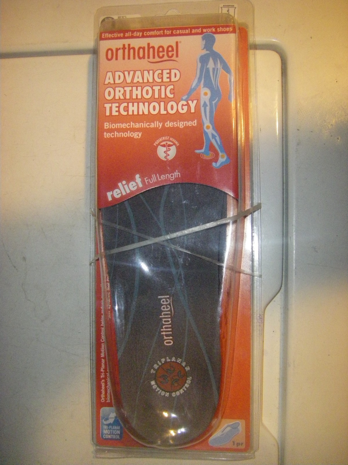 Orthaheel Relief Full  Length Insole Advanced Orthotic Technology M
